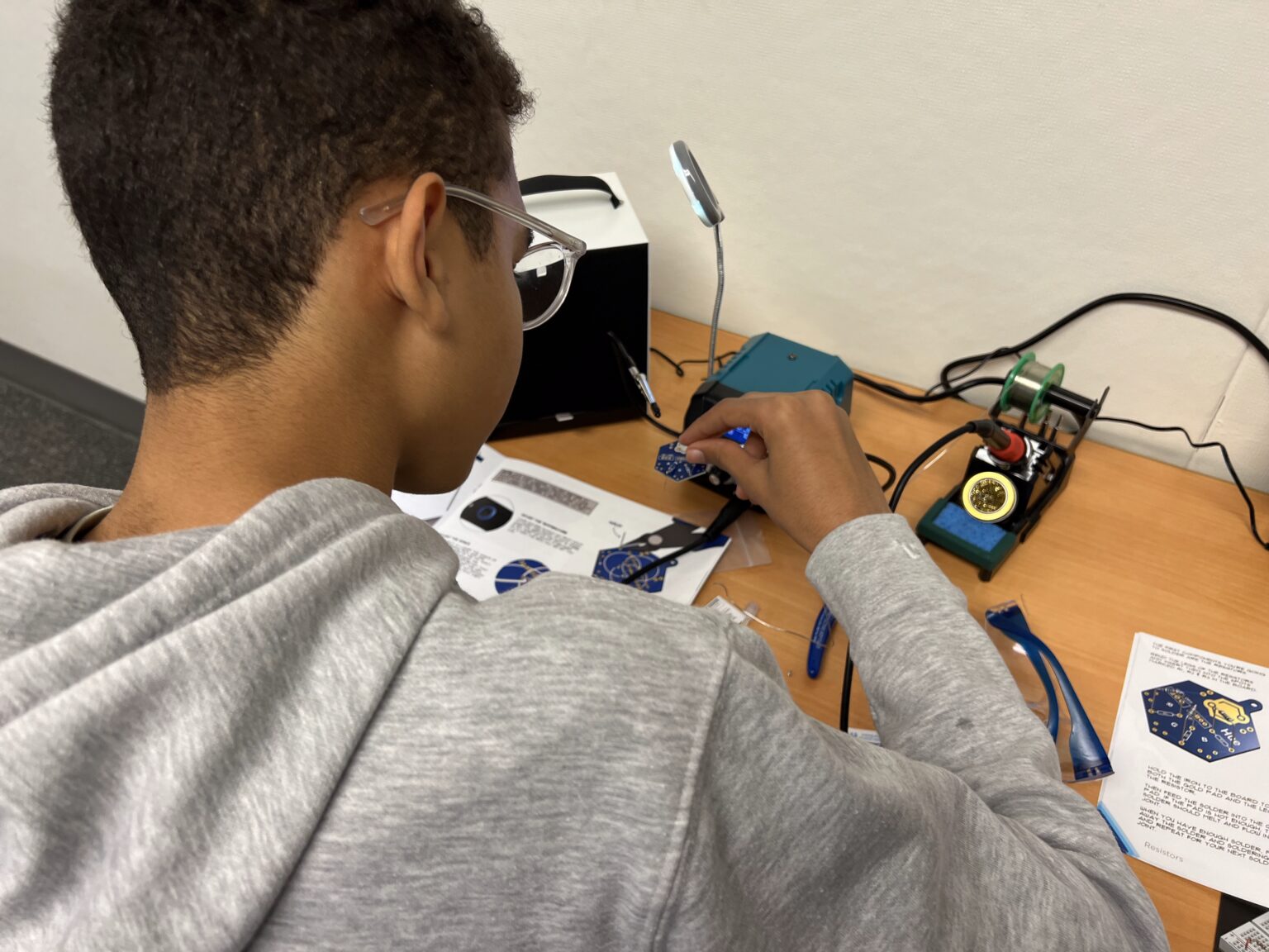 Hands-on electronics and soldering training